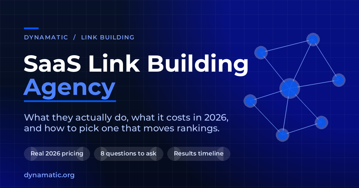 SaaS Link Building Agency: What It Costs and How to Pick One in 2026